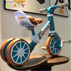 Cyklar Ride-ons Imbaby Baby Balance Bike Justerbar säte Tricycle Scooter Baby Walkers Ride-On Car Skateboards for Children Ride-On Toys Q231017