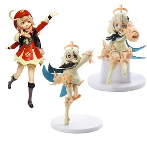 Konst och hantverk Genshin Impact Paimon Anime Figures PVC Toys Klee Venti Action Figma Collection Model Doll Figma Cute Girl Brinquedos figur 231017