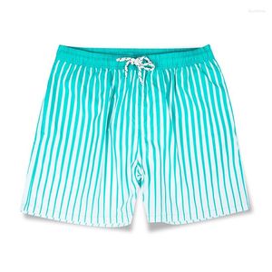 Calções de banho masculinos verão praia shorts à beira-mar férias jogar calças casuais impressas soltas de cinco pontos