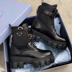 Designer de botas de luxo das mulheres dos homens sapatos base conforto em relevo couro patente cobre triplo preto rosa marfim inverno moda botas