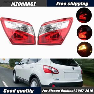 Car Tail Lights Car Outer Rear Tail Light For Nissan Qashqai 2008-2015 EU Version Brake Fog Lamp Accessories Car Warning Running Light Q231017