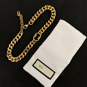 Women Designer Choker Necklace Bracelet Earrings Simple Pendant Necklace Copper Luxury Brand Sets Wholesale