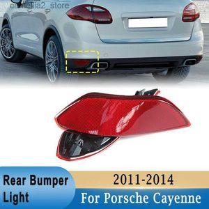 Luzes traseiras do carro luzes do pára-choque traseiro capa cauda nevoeiro refletor para porsche cayenne 2011- 2014 95863110500 95863110600 lâmpada de sinal traseira q231017