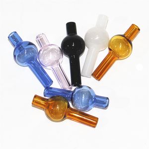 Palla OD 20mm Vetro Spinning Carb Cap Fumatori Universal Bubble Dome Caps Per Quartz Banger Olio Dab Rigs Tubi dell'acqua Scivolo Ciotola