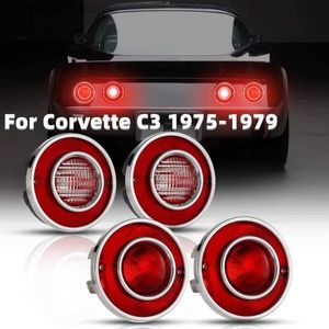 Auto-Rückleuchten, 4 Stück/Set, Auto-LED-Rücklicht, Rücklicht, Bremslicht hinten, für Corvette C3 1975–1979 (ohne Leuchtmittel), Q231017