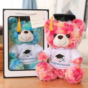 Regali per la stagione di laurea 2023 Bambole di orsi di peluche per compagni di classe e bambini alla cerimonia di apertura Regali all'ingrosso e in stock Migliore qualità