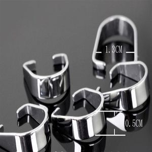 1000st 13mm buffande rostfritt stål silverklassloks smycken tillbehör DIY hänge333s