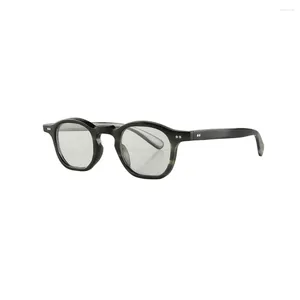 Okulary przeciwsłoneczne zakrzywiony klucz nosowy grzbiet cienki kwadrat Unikalny ręcznie robiony prawdziwy naturalny klakson okulary okulary okulary okulary