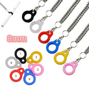 silicone o ring 8mm 10 12 13 16 17 20 36mm with lanyard necklace nylon cord rope 15mm custom print logo