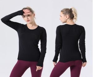 Женская спортивная рубашка Tundefine с длинным рукавом, одежда для йоги, быстросохнущая женская быстросохнущая спортивная нейлоновая высокоэластичная ткань с длинными рукавами -0887594583