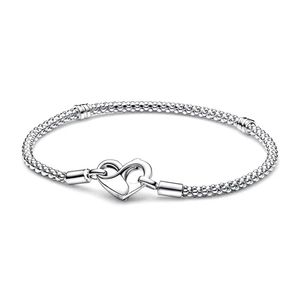 2023 100% argento sterling 925 592453C00 braccialetto classico trasparente CZ fascino tallone adatto fai da te originale braccialetti di moda regalo di gioielli all'ingrosso libero della fabbrica 34