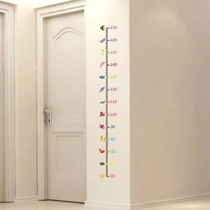 壁のステッカー漫画の海底動物の高さを測定する家の装飾diy子供の部屋のためのシンプルなチャート定規の装飾デカールアート231017