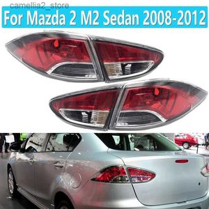 Задние фонари автомобиля для Mazda 2 M2 Sedan 2008-2012 Автомобильный задний фонарь Задний фонарь заднего хода Тормозной фонарь Предупреждающий сигнал Стоп-сигнал без лампы Автомобильные аксессуары Q231017