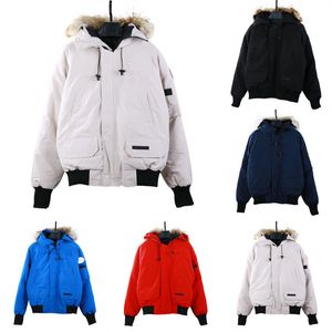 Down jacket 01 Chiliwack Pilot Women's and Men's 01s Wolf fur collar medium length winter new Canadian style overcame clothes thick High-end 90% White Duck Downs men S--2XL