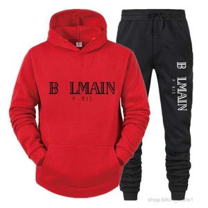 Herrspårspår Balman Tracksuit Designer Hoodie Suit Pure Cotton Fashion Trousers Sweatshirt Sportkläder Samma kläder för älskare M-3XL 15 01D8