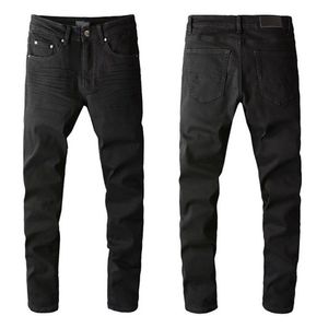 Mükemmel siyah tarzı tasarımcı erkek kot pantolon ünlü marka yıkanmış tasarım gündelik ince ince-bacak jean streç sıska pantolon düz bisikletçi s327y