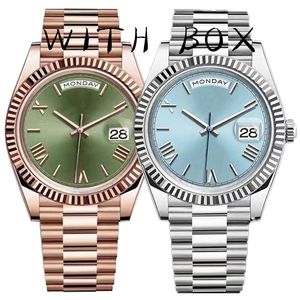 Men's watch 41mm green Roman digital classic designer automatic mechanical watch waterproof sapphire glass 904L stainless steel watch Montre de luxe