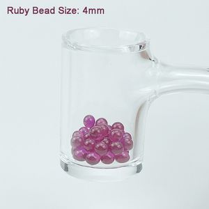 JCVAP 3 mm 4 mm 6 mm Jade-Diamant-Rubin-Terp-Perlen-Kugel-Einsatz, rot-lila, helle Aufbewahrungsperlen, Rubin-Kugel-Einsatz für Quarz-Banger-Nagel, 12 Stück pro Packung