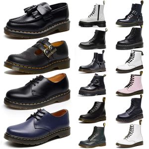 Dhgate Hot Doc Martens Stiefel Herren Damen Dr Martins Knöchelschuh Designer Stiefel Plateau Leder Klassische Schneestiefel Winter Oxford Bottom Warmer Schuh