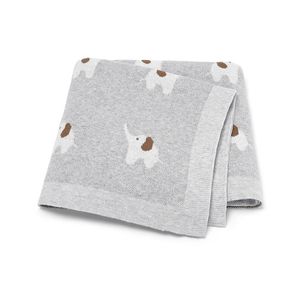 Colchas nascido algodão malha infantil menino meninas cama colcha 90 * 70cm criança carrinho swaddle macio sono cobre bonito elefante 231017