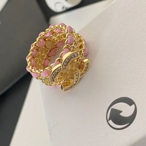 T GG Anel de letra de marca banhado a ouro latão cobre anéis de banda aberta designer de moda luxo anel de pérola de cristal para mulheres joias de casamento presentes