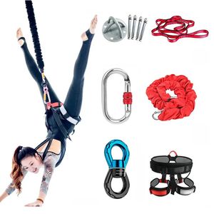 Resistance Bands Bungee Dance Fitness Aerial Yoga Cord Pilates Elastic Suspension Sling Antigravity Trainer Pull Rope 231016