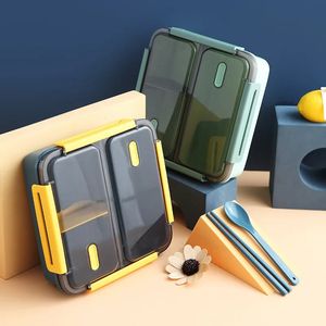 Bento-Boxen Bento-Box im japanischen Stil für Kinder, tragbare Outdoor-Picknick-Lunchbox, auslaufsichere Lebensmittelbehälter-Aufbewahrung, Studenten-Frühstücksboxen 231013