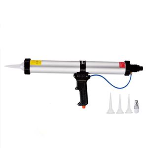 Pistola de calafetagem Pistola de calafetagem pneumática de 15 polegadas 600ML Cola adesiva de vidro de cimento Selante de silicone Máquina de pistola de ar para 300400500600ml Cola macia 231016