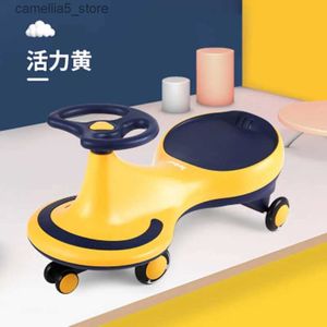 Bikes Ride-Ons Twisting car 1-3 years old anti-rollover child swing girl car sliding universal wheel baby slippery car Q231017