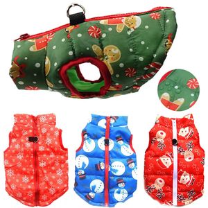 Hondenkleding Kerst warme jas voor kleine middelgrote honden Kleding Waterdicht puppykostuum Franse Bulldog Teddy Apprael Dierbenodigdheden 231017