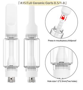 Toptan Fiyat Seramik Bobin Kartuşu Kalın Yağ Boş Atomizer 0.5ml 1.0ml 2.0ml 510 Thead Üretici Malzemeleri 510 İplik Kalın Yağ Kartuşu Avrupa Deposu