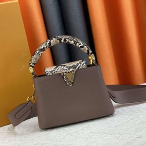 Fashion Designer Capucines Mini Handbag Tote Women Shoulder Bag M94519 M80931 M82067 Luxury Python Leather Crossbody Bag Purse With Removable Straps