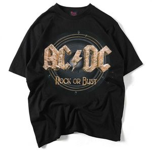 Mode ny man skjorta kort ärm t shirt mens sommar tee tryck acdc bomull t-shirts män 3d designer kläder plus size m-3xl roc245z