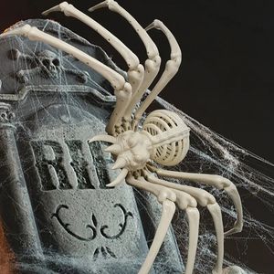 1 peça, enfeite de mesa de Halloween, esqueletos de aranha de montagem DIY de Halloween, decorações de quintal resistentes às intempéries - ótimo adereço para decoração de festas e uso interno/externo