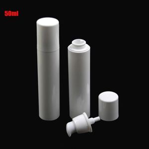 10 teile/los Reine Weiße Kunststoff Kosmetische Verpackung Airless Pump Flasche 50 ml Leere Lotion Emulsion Creme Shampoo Container SPB88 Xnfpx Iwjij