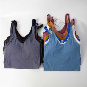 Yogatank toppar Gymkläder Kvinnor anpassar naken Tät sportbh Lu-20 kör fitness Vackra rygg underkläder Vest Shirt242w