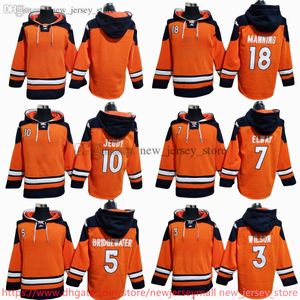 DIY Designer Russell Wilson Hoodie Mens Kids Woman Jerry Jeudy Peyton Manning Winter Plush tröja Hooded Ins Fashion Youth Studenter Spring and Autumn Team Hoodies