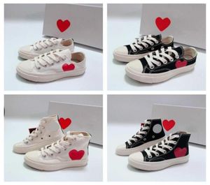 Chłopcy dziewczęta Commes des Garcons Play Chuck Designer Converses Buty Casual Buty Tayler Vulcanized Ox CDG Kids Canvas Buty dziecięce dzieci S2224995