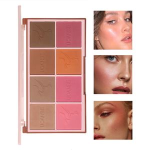 Evidenziatori abbronzanti UCANBE 8 colori Blush Contorno Trucco Palette Versatilità Modellante Fard pigmentato opaco 231016