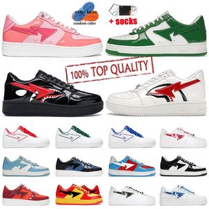 Original Designerschuhe Frauen Männer Hai Schwarzweiß Combo Pink Green Giant Unc Orange Bapestaliness Saports Sneakers Damen Herren Schuhe Trainer Größe 36-45