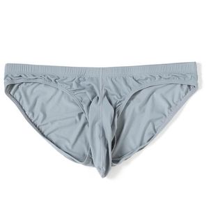 Underpants Ice Silk Men Underwear Briefs Elephant Nose Bulge Pouch Seamless Breathable Sexy Underpant Panties Lingerie266h