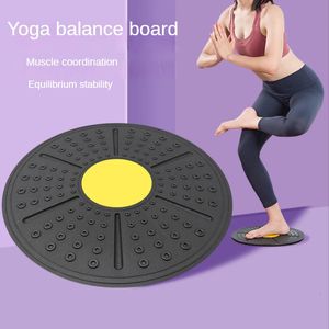 Twist brädor Yoga Balance Board Wobble Fitness Rotation Massage Stabilitetsskivan Rundplattor Brädets Gym Midja Twisting Oviter 231016