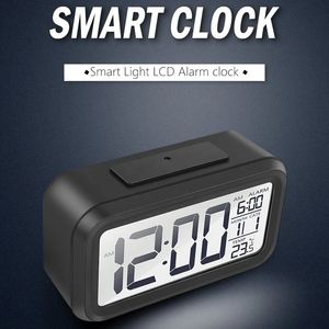 Desk Table Clocks LED Digital Alarm Clock Backlight Snooze Mute Calendar Desktop Electronic Bcaklight Table Clocks Desktop Clock Battery 231017