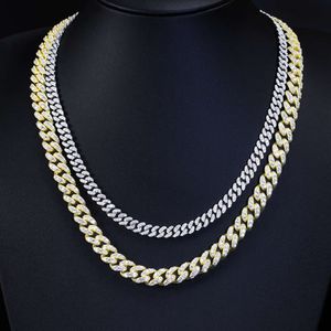Yu ying, оптовая цена, серебро 925 пробы, одиночные ряды, ширина 6,5 мм, 10 мм, муассанитовое бриллиантовое ожерелье, кубинская цепочка для мужчин/женщин