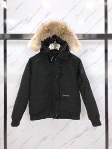 Ganso canadense longo puffer jaquetas homens designer real coiote pele ao ar livre jassen outerwear com capuz quatrorure manteau para baixo jaqueta casaco hiver parka doudoune