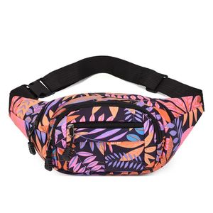 Borse da sera Foglie stampate Marsupio per uomo Donna Moda Casual Marsupio da uomo Marsupio da viaggio Donna Banana Pack Kid Fanny Pack 231017