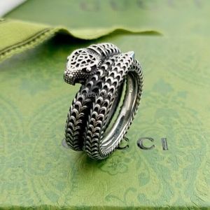 Novo legal masculino amor anel fantasma cobra carta luxo banhado a prata casal anéis das mulheres designer jóias presentes