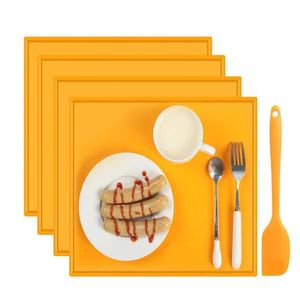 Yuvarlanan Pimler Pasta Kartları 4 PCS Silikon Kurutucu Paspasları Kenar Yapısı Yapılmayan Kurşunlu Tabakalar Çok Fonksiyonlu Tepsiler Ev Mutfak Malzemeleri Araçları 231018