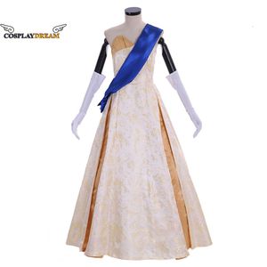 Cosplay cosplay coroa temporada 2 rainha elizabeth vestido de baile rainha elizabeth cosplay traje adulto feminino vestido de casamento princesa rainha traje