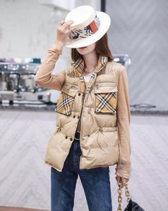 Women's Vest 2023 New Plaid Printing Fashion Style Sleeveless Women's Coat